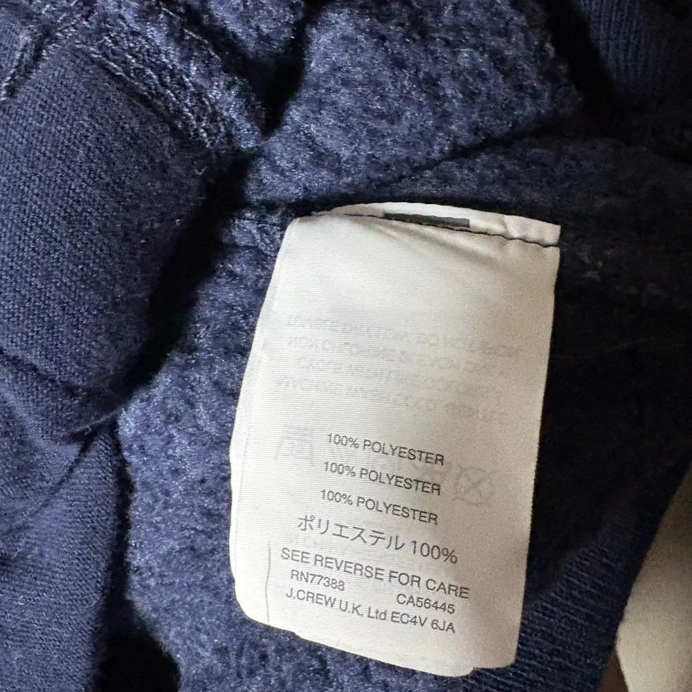 J. Crew Men's Navy 1/2 Zip-Up Sweater Size S